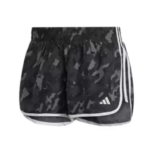 Image of adidas Marathon 20 Camo Running Shorts Womens - Grey