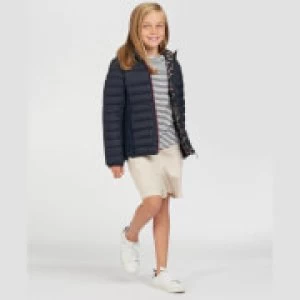Image of Barbour Girls Saltburn Quilted Coat - Navy - L (10-11 Years)