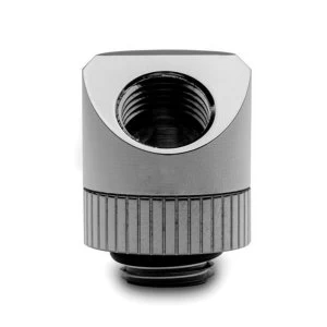 Image of EK Water Blocks EK-Torque Angled 45 Rotary Fitting - Black Nickel