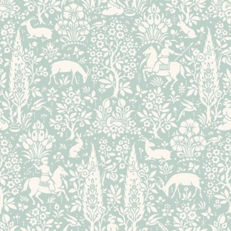 Image of Fine Decor Animal Print Wallpaper Woodland Rabbits Dears Flowers Floral Birds Duck Egg