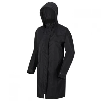 Image of Regatta Abiela Longline Stretch Waterproof & Breathable Ja - Black