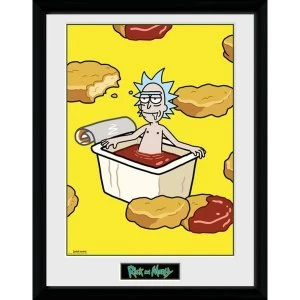 Image of Rick and Morty McNugget Sauce Framed Collector Print