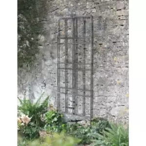 Image of Outdoor Charlbury Floor Trellis Steel Climbing Plant Support - Garden Trading