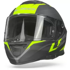 Image of LS2 FF800 Storm Nerve Matt Black Hivis Yellow L