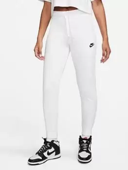 Image of Nike NSW Club Fleece Joggers - White , White/Black, Size XL, Women