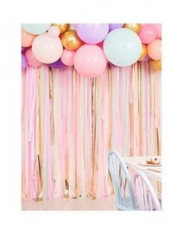 Image of Ginger Ray Pastel Streamer And Balloon Party Backdrop