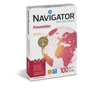 Image of Navigator Presentation Paper High Quality Ream-Wrapped 100gsm A3 White 500 Sheets