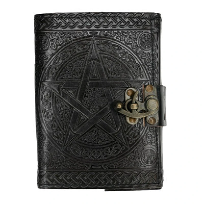 Image of Something Different Pentagram Leather Journal For Writing