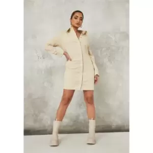 Image of Missguided Petite Shoulder Dress - White