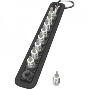 Image of Wera 8767 A 05003882001 TORX socket Bit set 9 Piece 1/4 (6.3 mm)