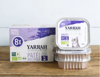 Image of Yarrah Chicken and Turkey Pate with Aloe Vera Cat Food 100g