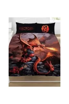 Image of Fire Dragon Duvet Cover Set