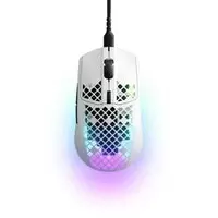 Image of SteelSeries Aerox 3 Ultra Lightweight USB RGB Optical Gaming Mouse - Snow (62603)