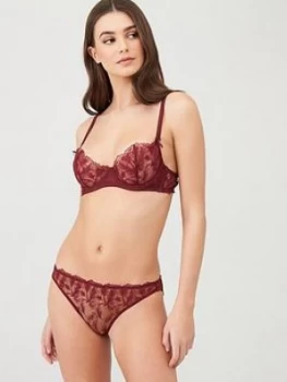 Image of Muse By Coco De Mer Rosa Balcony Bra - Boredeaux