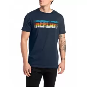 Image of Replay T-Shirt Mens - Blue