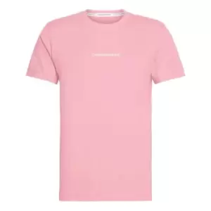 Image of Calvin Klein Jeans Institutional Chest Logo T Shirt - Pink