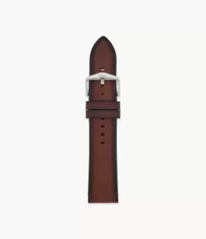 Image of Fossil Men 22mm Light Brown Eco Leather Strap