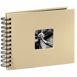 Image of Fine Art Spiral Bound Album 24 x 17cm 50 Black pages (Taupe)