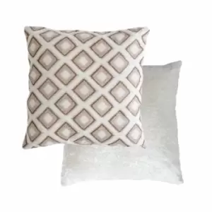 Image of Emma Barclay Pisa Geometric Jacquard Cushion (Pair) Cover In Cream