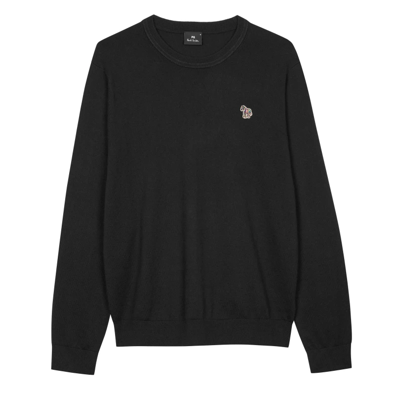 Image of Paul Smith Zebra Knit Jumper Black 79 male XL
