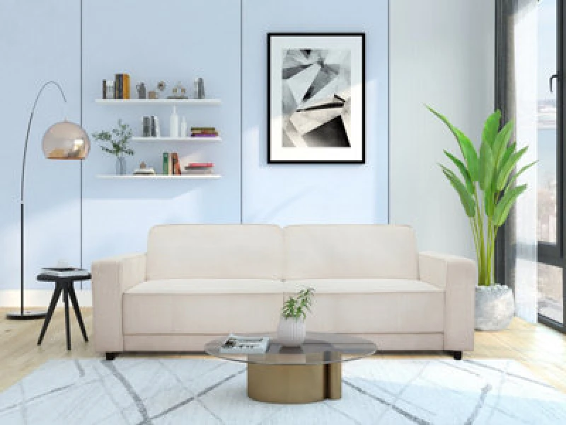 Image of Dorel Home Allie Fabric Sofabed Cream WF40A Unisex