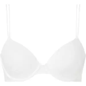 Image of Calvin Klein Marquisette Lightly Lined Demi Bra - White