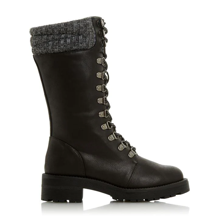 Image of Head Over Heels by Dune Black 'Ryne' Calf Boots - 3