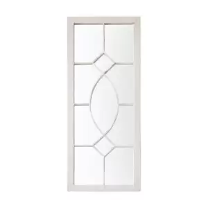 Image of Gallery Interiors Clapham Outdoor Mirror in White