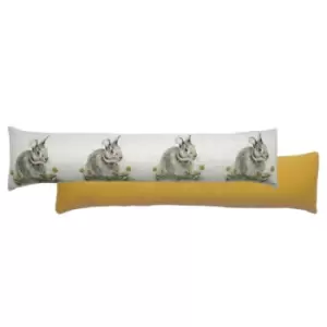 Image of Evans Lichfield Woodland Hare Draught Excluder Polyester Linen Multi