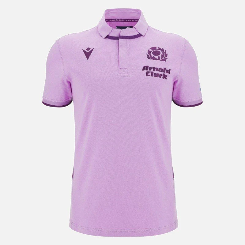 Image of Macron Scotland Rugby World Cup Away Shirt 2025 Adults Purple male Small