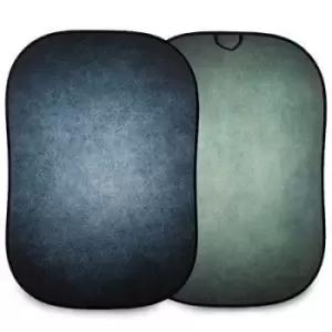 Image of Manfrotto Vintage Collapsible Reversible Background 1.5 x 2.1m - Ink / Sage