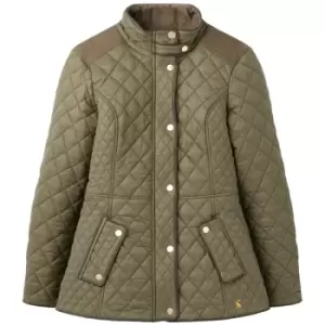 Image of Joules Womens Newdale Quilted Coat Grape Leaf 18