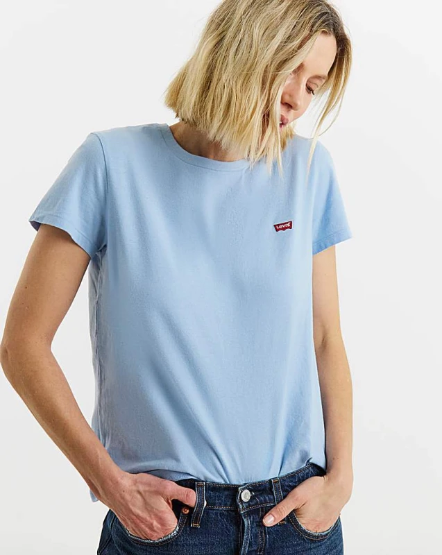 Image of Levis Levis Perfect Tee Blue - Levis - Size: M Blue Female M ZD74402