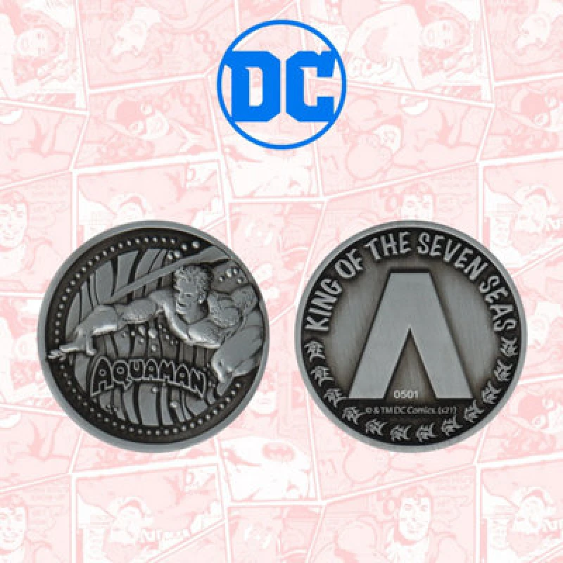 Image of Aquaman Limited Edition Collectible Coin Metallics unisex