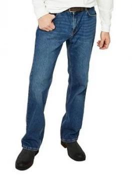 Image of Joe Browns Very Vintage Straight Jeans, Vintage Wash, Size 32, Inside Leg Regular, Men