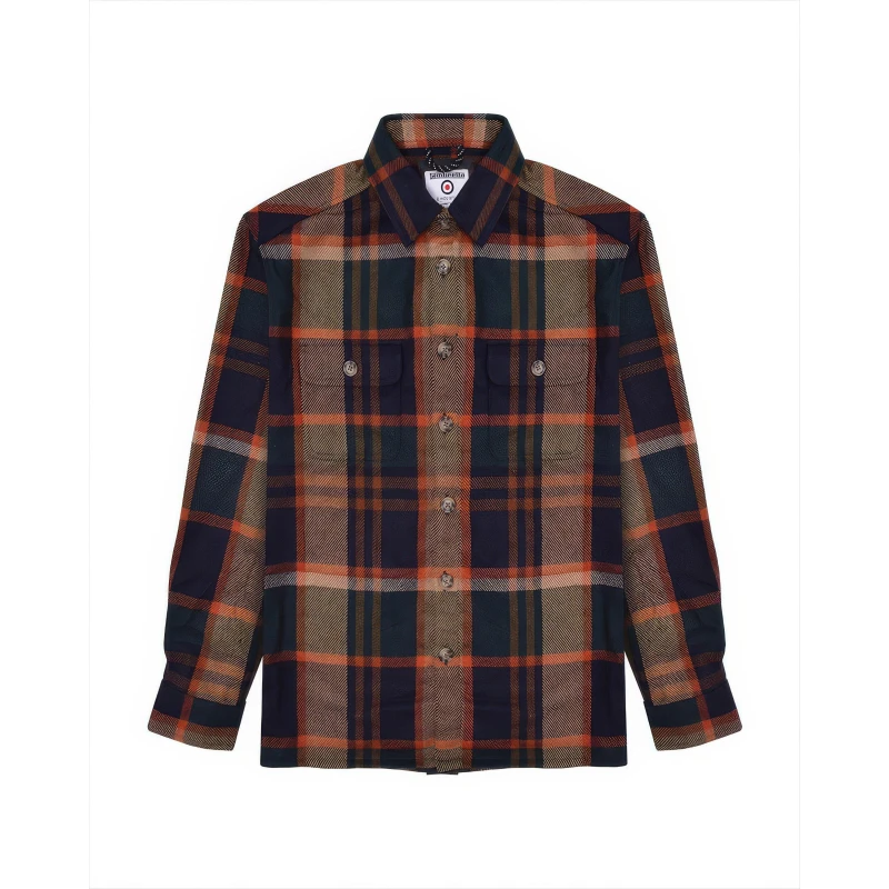 Image of Lambretta Overshirt - Brown Brown S