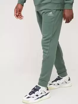 Image of adidas Fleece Colourblock Pants - Green Size M Men