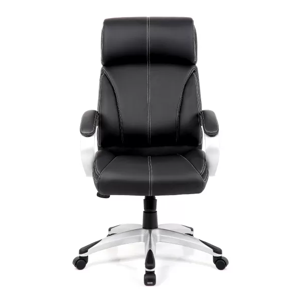 Image of Leather Executive Office Chair Black