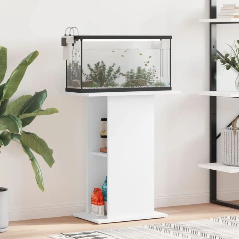 Image of VIDAXL Aquarium Stand White 60.5x36x72.5cm Engineered Wood Vidaxl 8720845418410
