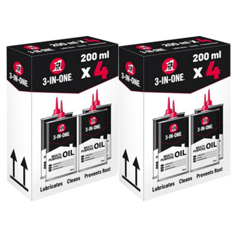 Image of 3 in 1 3-In-One Multi Purpose Drip Oil Easy To Use For Long-Lasting Lubrication 8X200Ml