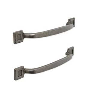 Image of IT Kitchens Pewter Effect D Shaped Cabinet Handle Pack of 2