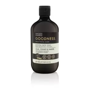 Image of Baylis & Harding Goodness Oud Cedar & Amber Bath Soak 500 ml