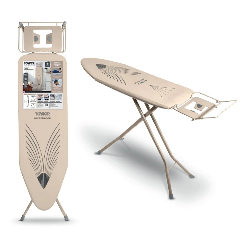 Image of Tower Tower Latte Ceraglide Plus Ironing Board Latte - Tower Latte QC41501
