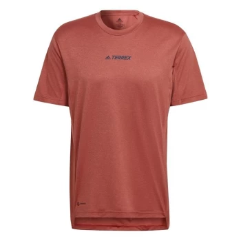 Image of adidas Terrex Multi Tee Mens - Orange