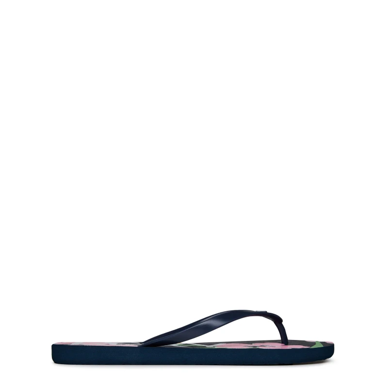 Image of Roxy Floral Flip-Flops Womens - Grey Grey 3
