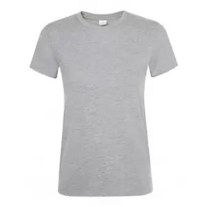 Image of SOLS Womens/Ladies Regent Short Sleeve T-Shirt (M) (Grey Marl)