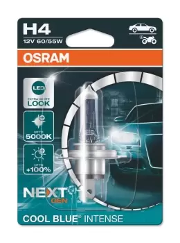 Image of OSRAM Cool Blue Intense Bulb H4 12V/60/55W - X1, white, white