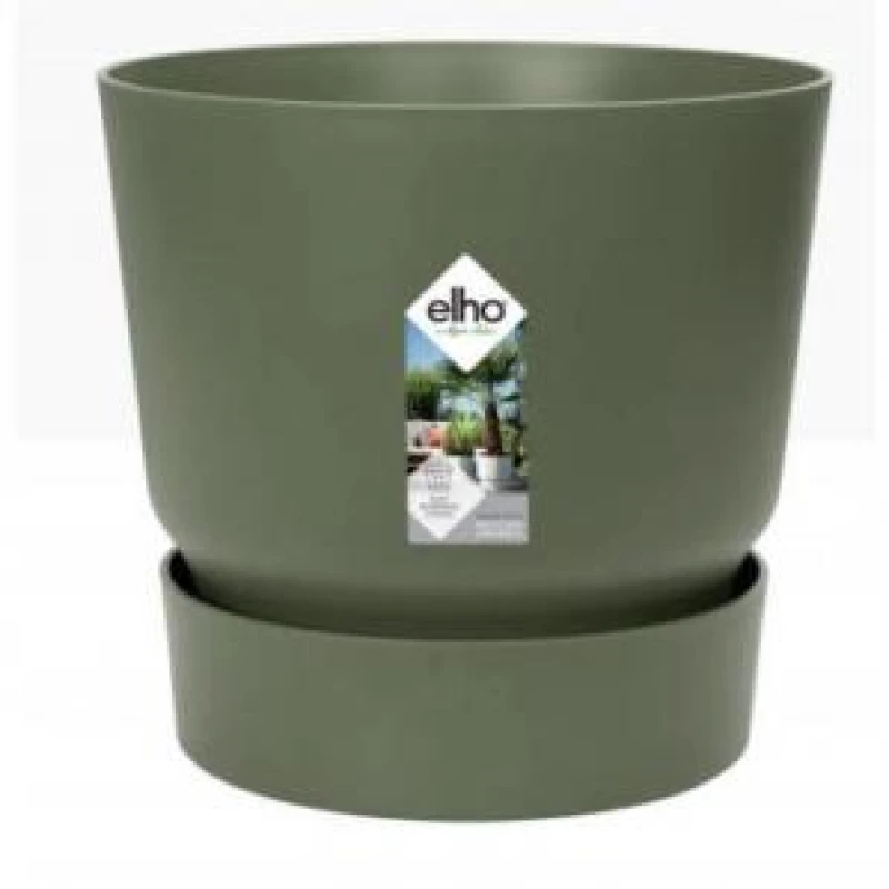 Image of Elho Greenville Round 20cm - Leaf Green 1111802036000