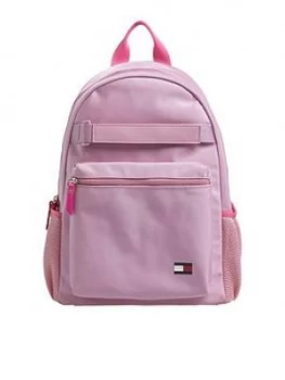 Image of Tommy Hilfiger Girls Flag Backpack - Pink, One Colour