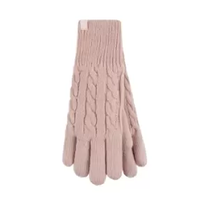 Image of Ladies Heat Holders Willow Gloves - Pink - M/L